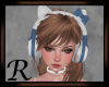 Kitty Headphones W/Blue