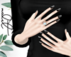 M. Black Short Nails
