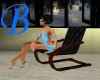 [B] Black Cuddle Chair