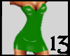 13 Mini Dress Green