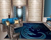 blue apt rug