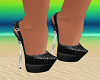 Black-Silver Heels