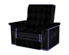 Purple on Black Recliner