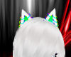 ~N~ Rainbow Wht Cat Ears