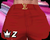 LV red fashion shorts