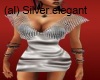 (al) short silver dress