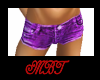 (MBT)Purple denim shorts