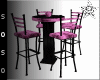 Pink Table and Chairs