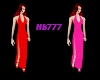 HB777 Slit Dress Red