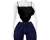Red denim jumpsuit
