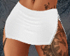 white skirt + tattoo