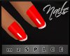 mzS|Scarlet red gel nail