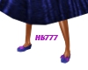 HB777 Shoes Bl/Prpl bows