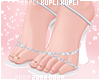 $K White Sandal Heels