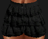 Kids Black Ruffle Shorts