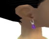 purple fire earrings