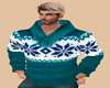 Xmas Teal Sweater