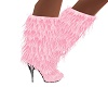 pink sexy fringe boots