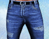 Blue Denim Ripped Jeans