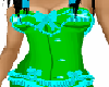 *green and blue corset*