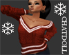 C]Preppy Red Sweater