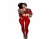 Red Hoodie Set/Gee