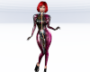 Pink Snakeskin Catsuit