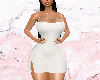White Latex Mini Dress