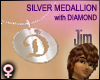 Silver Diamond D (F)