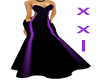 Black/Purple gown