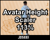 Avatar Height Scale 113%