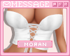 M| White Corset