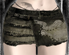ripped grey mini skirt
