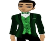 Green Sparkle tux jacket