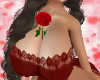 Valentine red flower-add