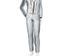 White Black Fishnet Suit