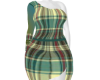 Green Checkered BBWDress