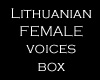 Lithuanian female voices