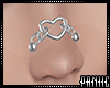 ✘ Heart Nose Chain
