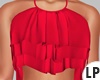 Ruffled Red Top