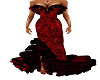 Red Black Salsa Dress