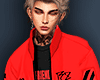 TK - Red Leather Bomber