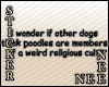 *Nee Poodles - religious