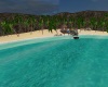 Beach w 2 Island n Boat