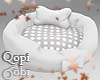 White Pet Bed