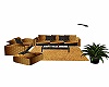 GOLD AND BLACK COUCH SET