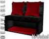 Black & Red Kitty Couch