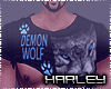 ! Demon Wolf Shirt M