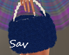 Fur Bag-Navy