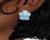 BLUE FLORAL POST EARRING
